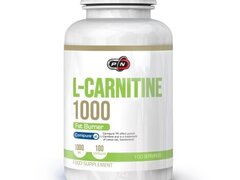 Pure Nutrition USA L-Carnitina 1000 mg 100 capsule (Arde grasimea, inhiba pofta de mancare)